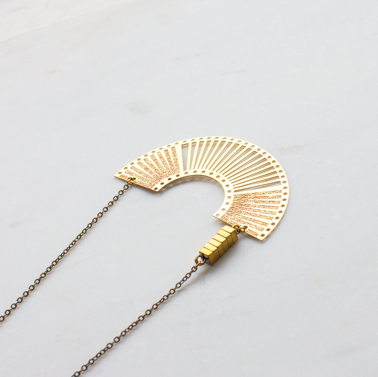 Half Circle Statement Necklace