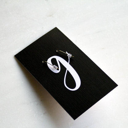 Gold Hoop Triangle Earrings, Black and Gold geometric hoops, Simple Earrings, Minimalist Earrings, Bridesmaid Earrings, Gift for her women