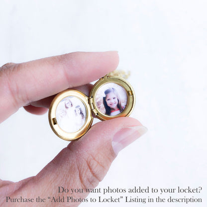 Tiny locket, small gold locket, custom necklace, small locket necklace, dainty locket, vintage locket, Mother's Day gift