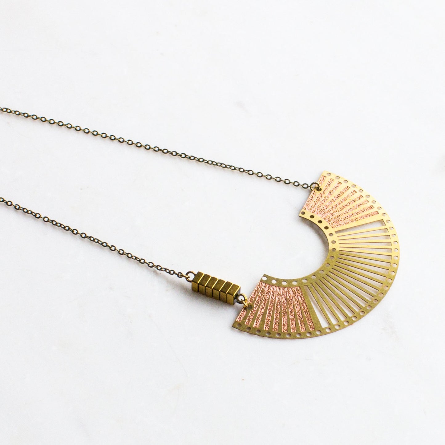Half Circle Statement Necklace